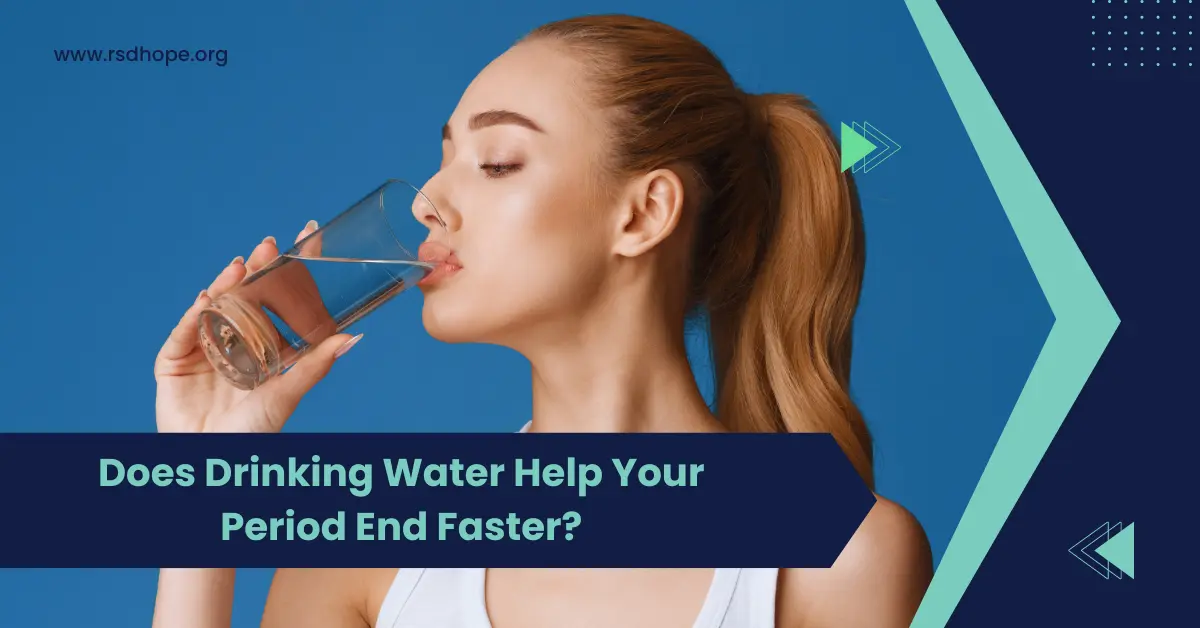 drinking water help your period end faster